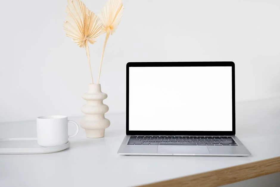 gallery-02 A person using a laptop to browse stock photo websites. Freelancing work in a cozy setting.